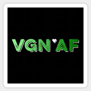 VGN AF - Vegan Design Sticker